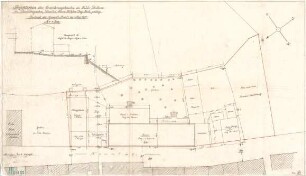Fischer, Theodor; Berchtesgaden; Hotel Bellevue, Erweiterung - Lageplan, Querprofil