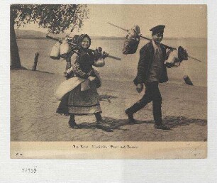 Aus Kiew. Ukrainischer Bauer und Bäuerin