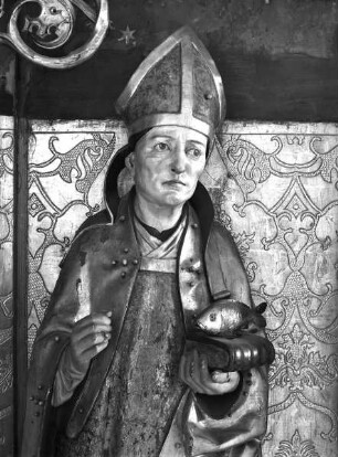 Altarschrein mit Madonna zwischen den heiligen Ulrich und Konrad — Heiliger Ulrich