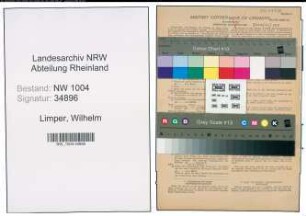 Entnazifizierung Wilhelm Limper , geb. 07.04.1905 ()