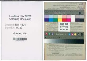 Entnazifizierung Kurt Kloeber , geb. 13.06.1910 (Faerbereibesitzer)