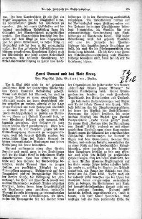 Henri Dunant und das Rote Kreuz