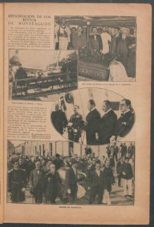 Repatriación de los restos de Monteagudo