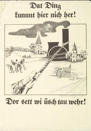 Dat Ding kummt hier nich her!