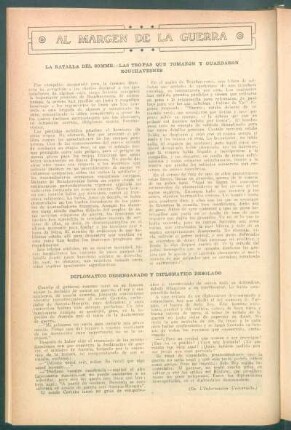 La batalla del Somme.- Las tropas que tomaron y guardaron Bouchavesnes