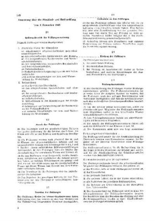Anweisung über die Abschluß- und Reifeprüfung : 2/67 vom 8. Dezember 1966 ; [Verfügungen]