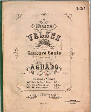Huit petites pièces : op. 3