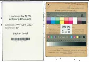 Entnazifizierung Josef Lechte , geb. 01.04.1900 (Monteur)