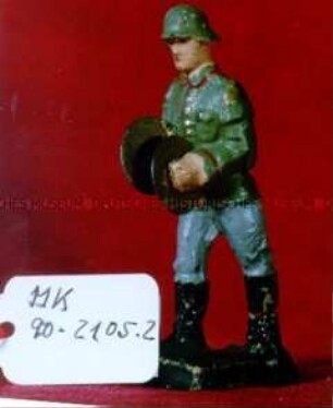 Soldat aus Spielmannszug, Beckenspieler