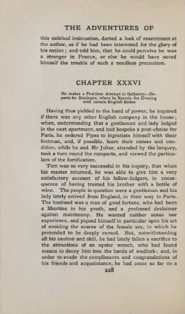 Chapter XXXVI. He makes a fruitless attempt in gallantry - ...