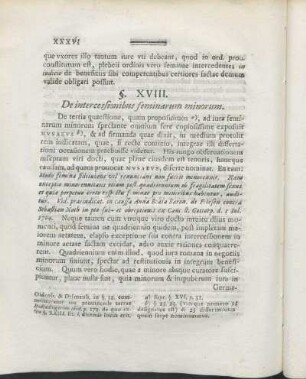 §. XVIII. De intercessionibus feminarum minorum.