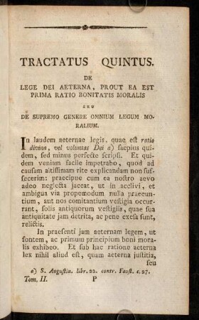 225-236, Einleitung - Caput I. De prima lege generatim spectata.