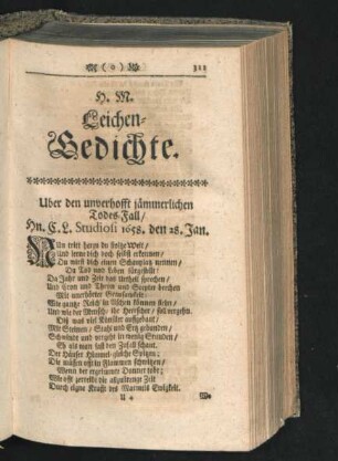 Leichen-Gedichte.