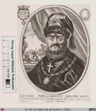 Bildnis Michail Feodorowitsch Romanow, Zar von Russland (reg. 1613-45)