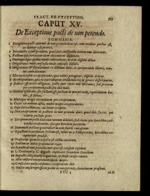 Caput XV. - Caput XVIII.