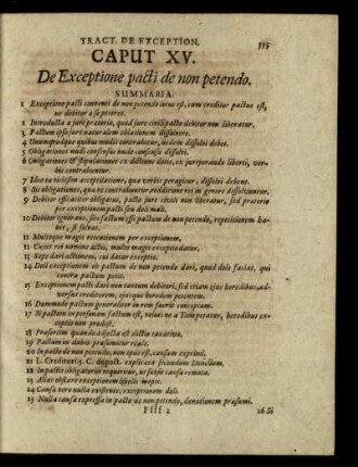 Caput XV. - Caput XVIII.