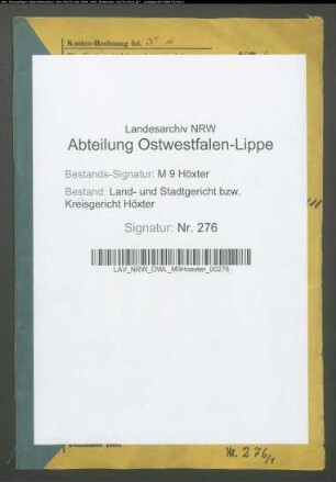 Testamente R. Rosenstern, Rosenthal, Rotermund
