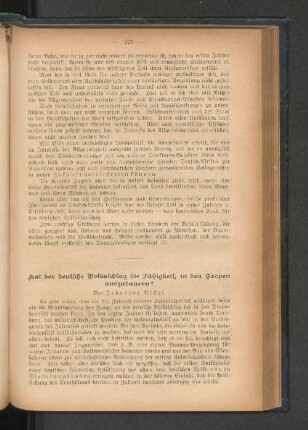 Hat der deutsche Volksschlag die Fähigkeit, in den Tropen auszudauern?