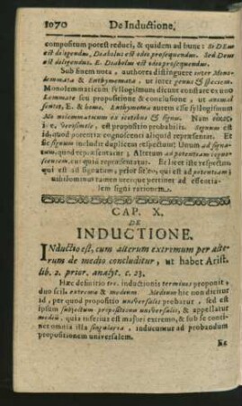 Cap. X. De Inductione.