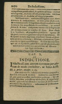 Cap. X. De Inductione.