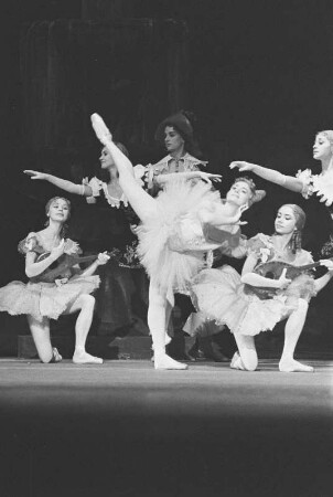 Szenenbilder einer Aufführung des Kirow-Balletts. Gastspiel des Mariinski-Theaters Leningrad in Berlin, 01.10.1962