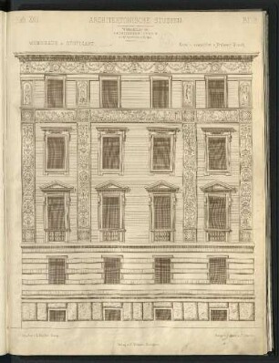 Wohnhaus in Stuttgart. Fassade