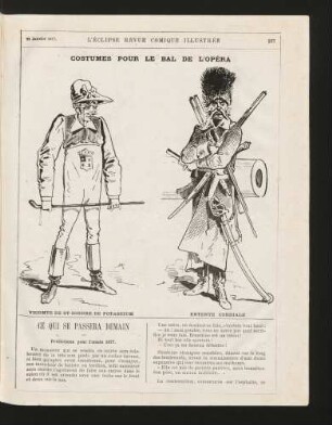 Costumes pour le bal de l'opéra