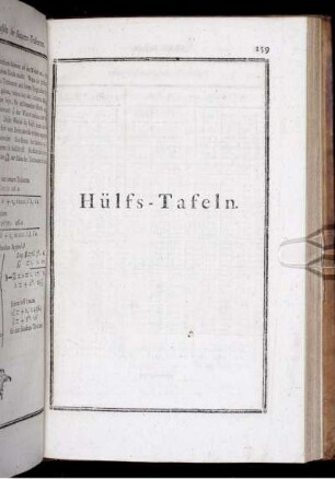 Hülfs-Tafeln