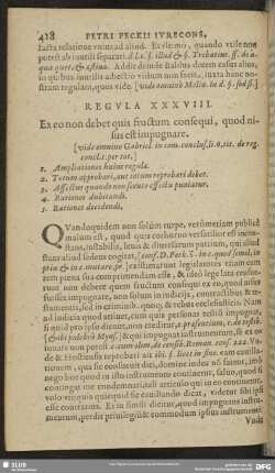 Regula XXXVIII. Ex eo non debet quis fructum consequi, quod nisus est impugnare