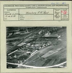 Homburg, Industrieanlage