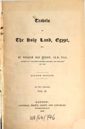 Travels in the Holy Land, Egypt, etc. : In 2 vol., 2
