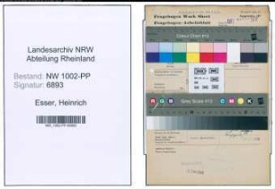 Entnazifizierung Heinrich Esser , geb. 03.05.1894 (Kaufmann)