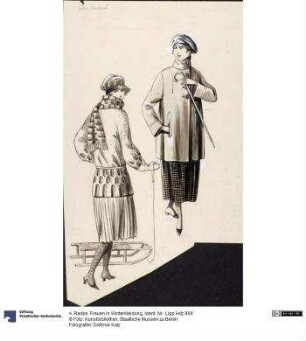 Frauen in Winterkleidung