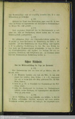 Achter Abschnitt. Von der Wiederauflösung der Loge zur Harmonie