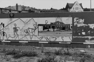 Ehemalige Staatsgrenze zu Westberlin/Berliner Mauer am Leuschnerdamm/Bethaniendamm (Engelbecken)