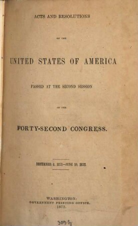 House documents. [267,n.] 1872 = Congress 42, Sess. 2