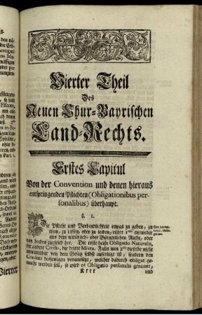 Vierter Theil Des Neuen Chur-Bayrischen Land-Rechts.