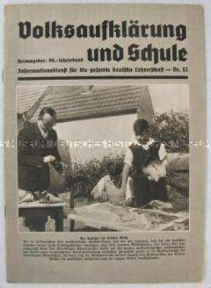 Nationalsozialistische Fachzeitschrift für Lehrer "Volksaufklärung und Schule" u.a. zur Kindeserziehung im Dritten Reich