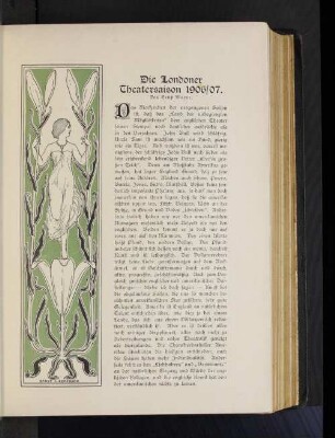 Die Londoner Theatersaison 1906/07