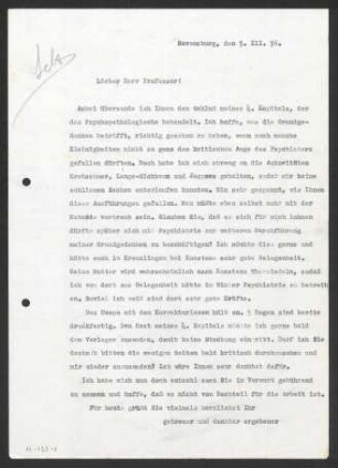 [Brief von Julius Bahle an Otto Selz vom 05. März 1936]