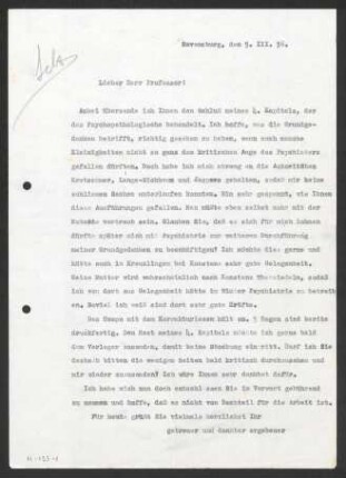 [Brief von Julius Bahle an Otto Selz vom 05. März 1936]