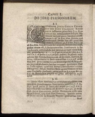 Caput I. De Jure Personarum.