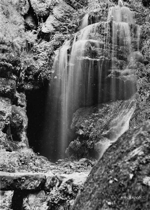 Sächsische Schweiz, Rathener Gebiet. Amselfall im Amselgrund