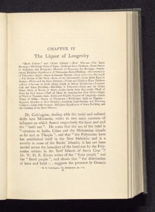 The Liquor of Longevity