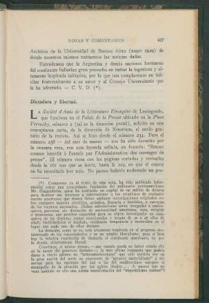 Dictadura y libertad