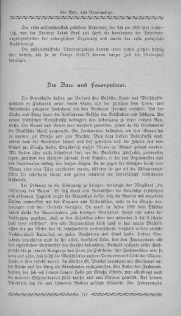 Die Bau- und Feuerpolizei.