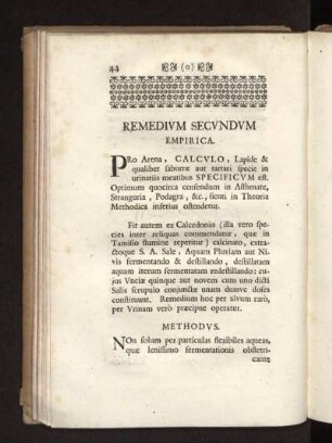 Remedivm Secvndvm