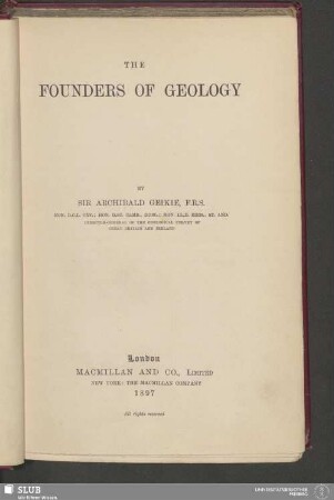 The founders of geology