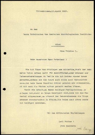 G. Bruns an M. Schede