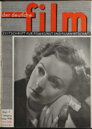 Der Deutsche Film - 1938-Jan: Der Deutsche Film - 1938-Jan